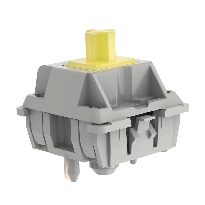 DUROCK Sunflower T1 Tactile Switches, Pom T1 67g Tactile Keyboard Switch, 5 Pins Pre-Lubed Mechanical Keyboard Switches ( Sunflowers, 90pcs) - Image 4